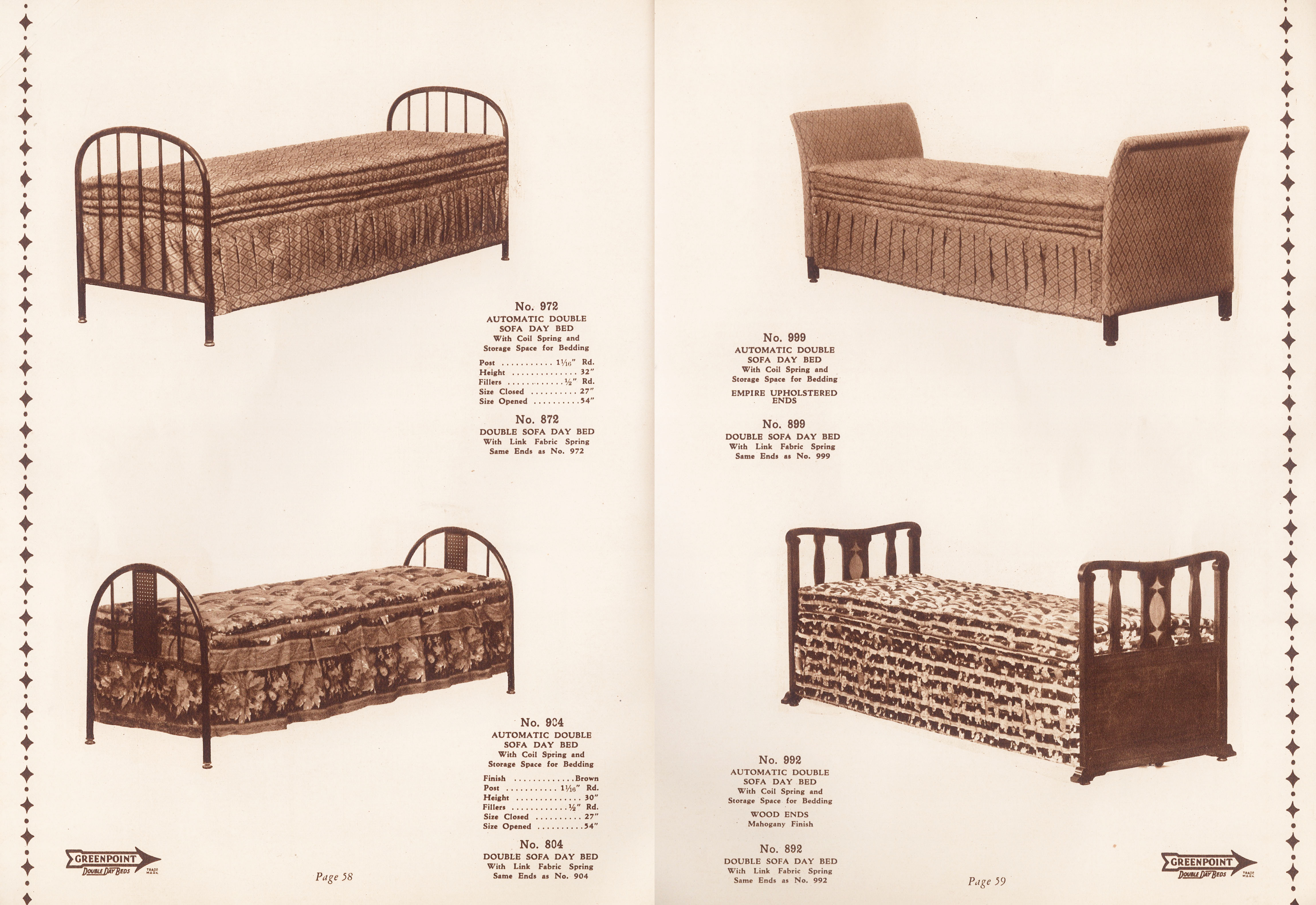 Greenpoint Bed Company Bed Catalog Page 2
