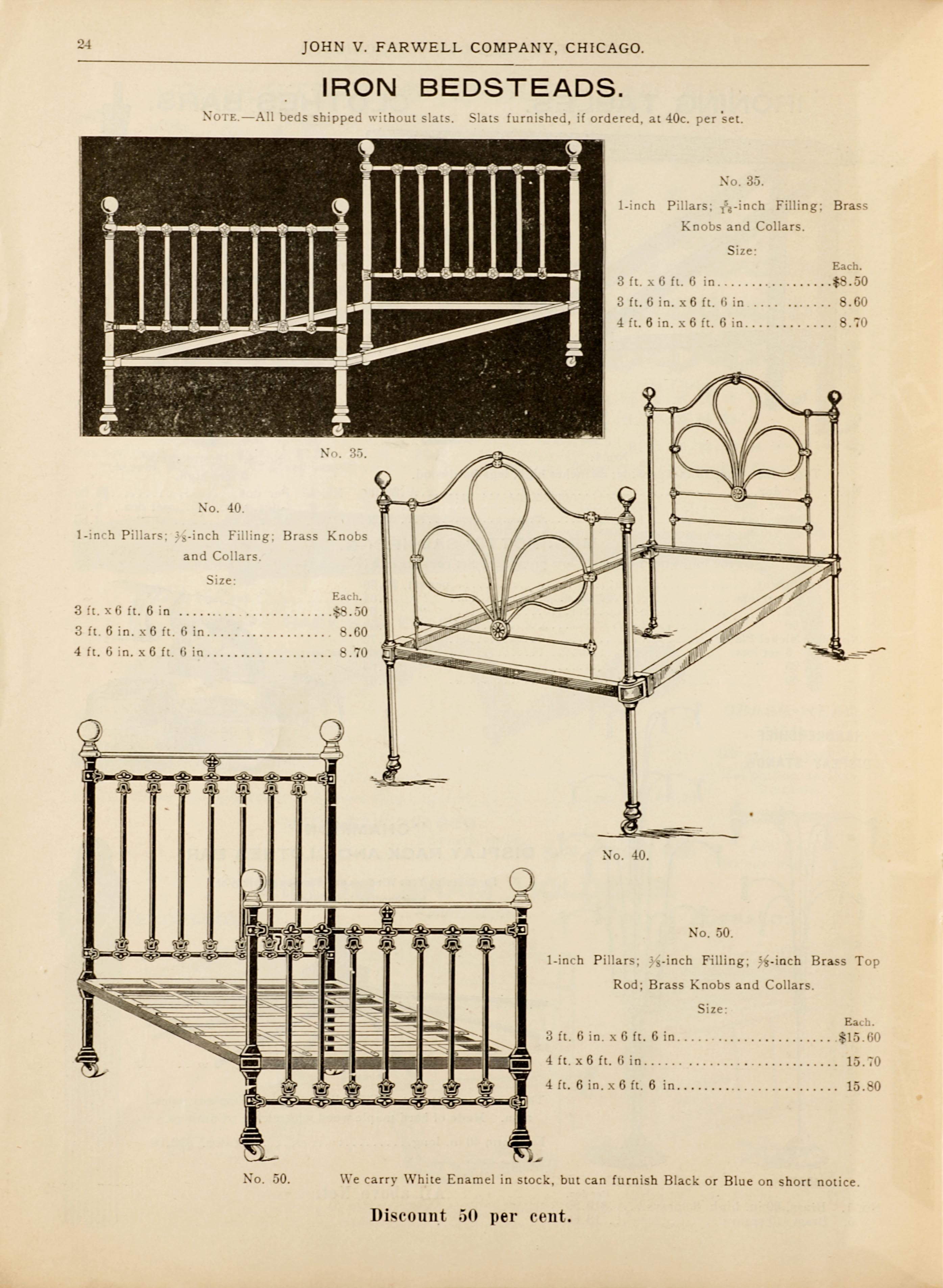 John V. Farwell Iron Bed Catalog, Chicago 1895- Page 16