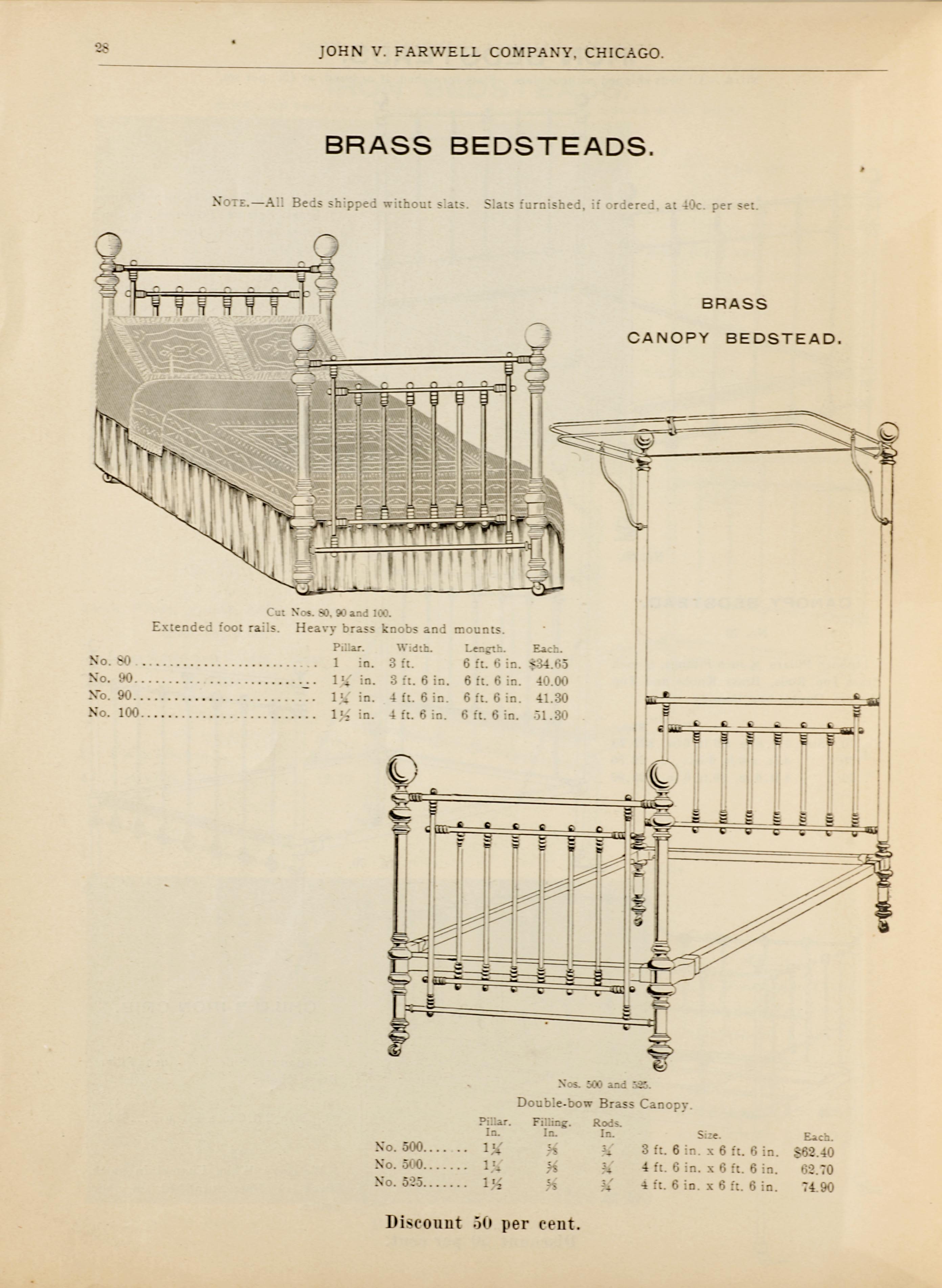 John V. Farwell Iron Bed Catalog, Chicago 1895- Page 20