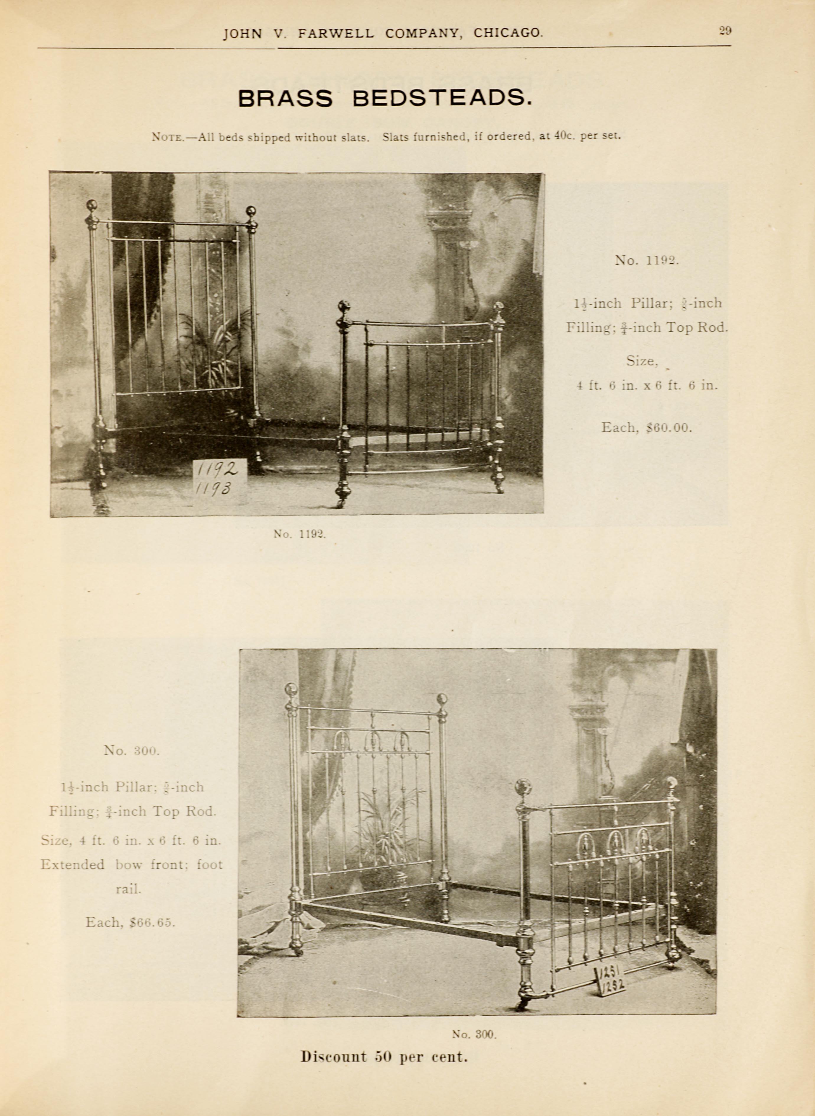 John V. Farwell Iron Bed Catalog, Chicago 1895- Page 21