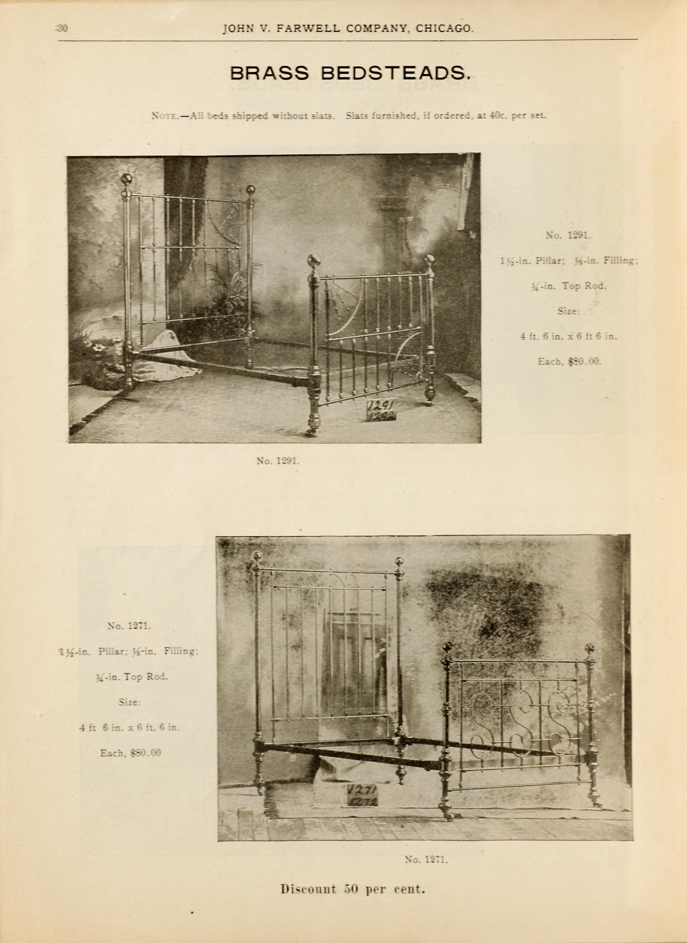 John V. Farwell Iron Bed Catalog, Chicago 1895- Page 22